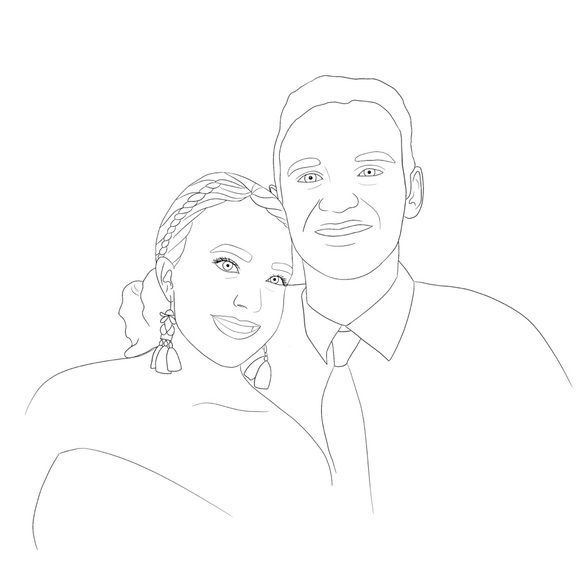 Costume Line Drawing - Picture 1 of 1